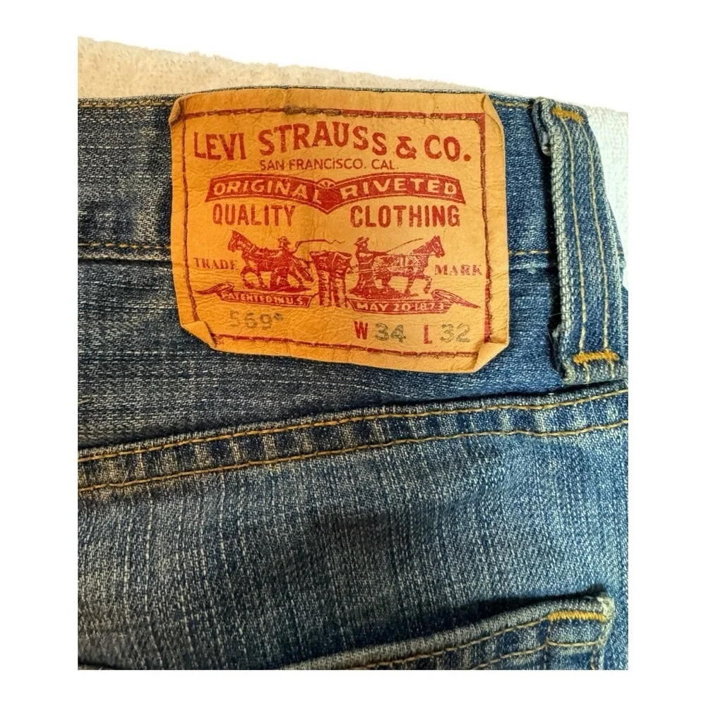 LEVI’s 569 Men’s Loose Straight Jeans Size 34x32​​
